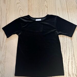 Velvet fitted T-Shirt